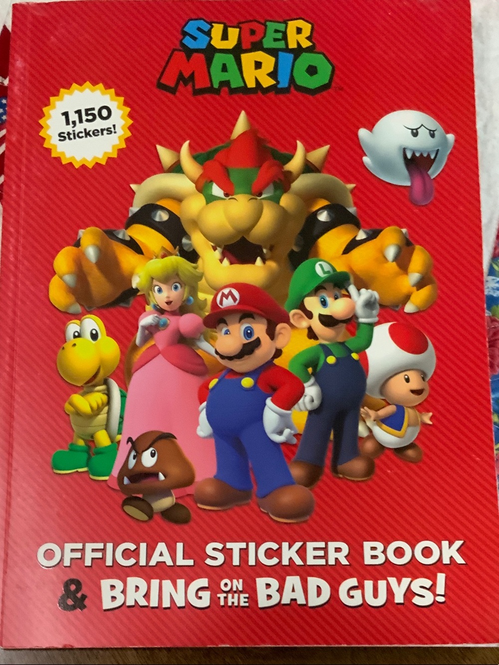 Super Mario Official Sticker Book - 1,150 sticker